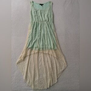 Forever 21 Elegant Mint and Cream Lace Dress Size Small